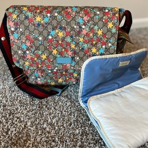 Gucci Star-Print Diaper Bag